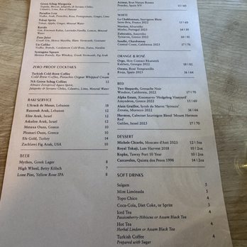 Ladino - Drink/wine menu - Mediterranean Near Me - San Antonio, Texas