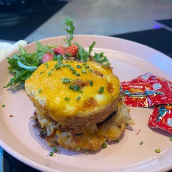 27 Club Coffee - SOS (stack or starve) with hashbrown, egg, bacon, and cheese - Coffee & Tea Near Me - Cleveland, Ohio 27 Club Coffee - SOS (stack or starve) with hashbrown, egg, bacon, and cheese - Coffee & Tea Near Me - Cleveland, Ohio