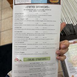 Le Peep Restaurant - Lunch menu
