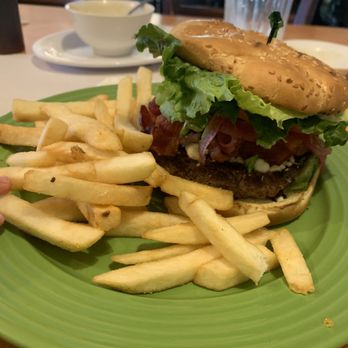 The Pines - The Big Greek Burger with avocado and bacon substituted for the gyro meat. - American Near Me - Malad City, Idaho