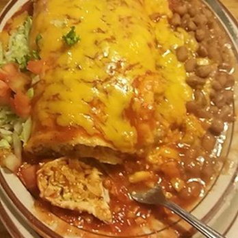 Copper Canyon Cafe - The Mega Burrito, red, sausage, divine. - Mexican Near Me - Albuquerque, New Mexico