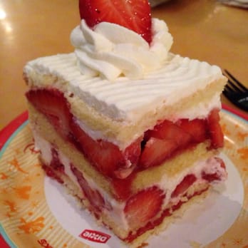 Sunshine Seasons - Strawberry cake -- not as good as it looks. - American Near Me - Lake Buena Vista, Florida Sunshine Seasons - Strawberry cake -- not as good as it looks. - American Near Me - Lake Buena Vista, Florida