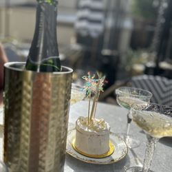Healdsburg Bubble Bar - Bubbles and celebration cake