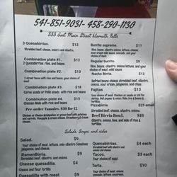 La Hacienda Bernal Mexican Grill - Menu august 2023