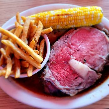 Casey's Caboose - Medium rare prime rib was just about perfectly cooked and the fries are great with a crispy cook on them. - Steakhouses Near Me - Killington, Vermont Casey's Caboose - Medium rare prime rib was just about perfectly cooked and the fries are great with a crispy cook on them. - Steakhouses Near Me - Killington, Vermont