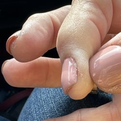 Burleson Nail Spa - Most nail edges look like this. Not what I had hoped for sadly
