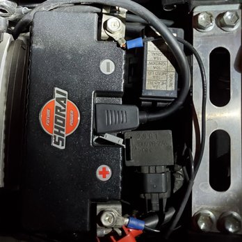 Omega Motorcycle - Negative battery terminal connector jacked sideways - Motorcycle Repair Near Me - West Sacramento, California