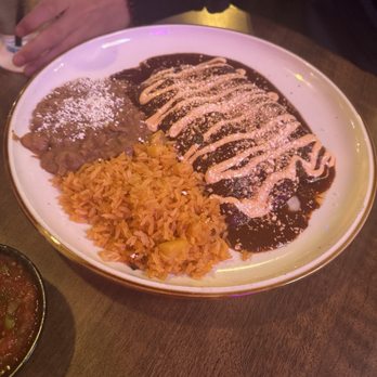 Luchador Bar +Kitchen - House Enchilada -red sauce - Mexican Near Me - Pomona, California Luchador Bar +Kitchen - House Enchilada -red sauce - Mexican Near Me - Pomona, California
