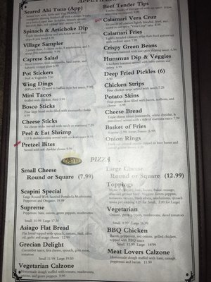 Menu photo 5 Village Grille Grosse Pointe, MI
