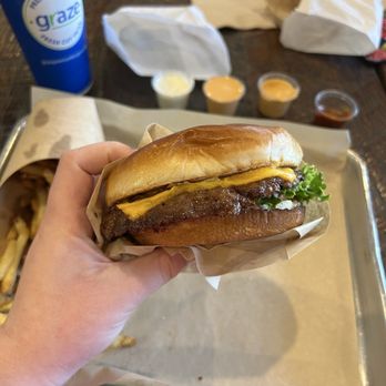 Graze Premium Burgers - Graze Single w/ Cheese - Burgers Near Me - Tucson, Arizona