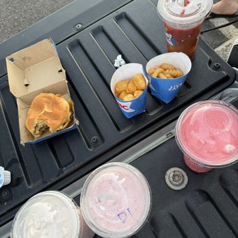 Sonic - Cherry Cream Slush, Strawberry Cream Slush, BlackBerry Cream Slush - Burgers Near Me - Kapolei, Hawaii Sonic - Cherry Cream Slush, Strawberry Cream Slush, BlackBerry Cream Slush - Burgers Near Me - Kapolei, Hawaii