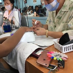 Nail Pro's - Friend getting her nails done