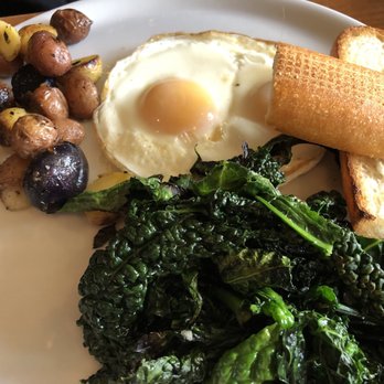 La Bicyclette - Poached eggs and kale - French Near Me - Carmel, California