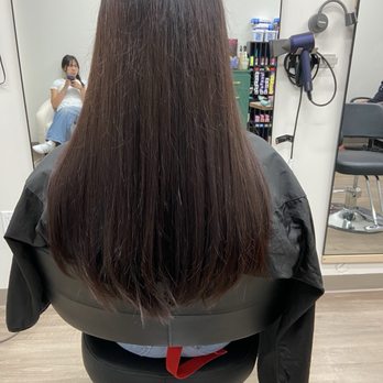 Chaos Atelier Studio - After 2 hours= choppy haircut & brown hair - Hair Salons Near Me - Fountain Valley, California