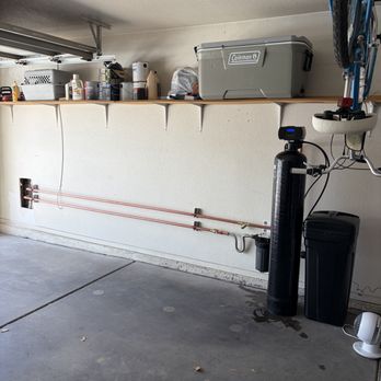 Polar Bear Plumbing - New softener loop in Buckeye for a softener system. Exposed Piping is required to be in hard drawn copper. - Plumbing Near Me Polar Bear Plumbing - New softener loop in Buckeye for a softener system. Exposed Piping is required to be in hard drawn copper. - Plumbing Near Me