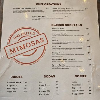 Christianson - Menu July 2026 - Breakfast & Brunch Near Me - San Juan, Puerto Rico