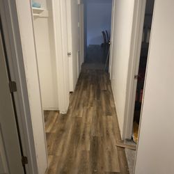 B and M Handyman - Luxury vinyl plank flooring throughout house
