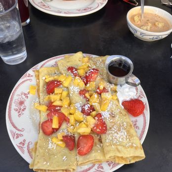 Eggstasy - Toasted Coconut Mango & Strawberry Crepes - Breakfast & Brunch Near Me - Phoenix, Arizona