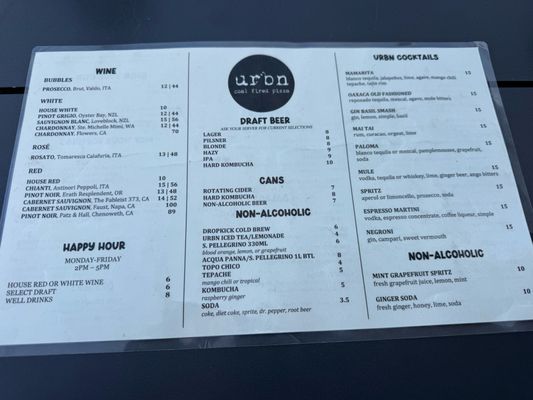 Menu photo 3 Urbn One Paseo San Diego, CA