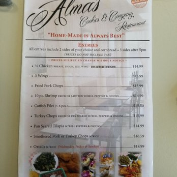 Alma's Place - Menu as of 2/5/20 - Desserts Near Me - Compton, California Alma's Place - Menu as of 2/5/20 - Desserts Near Me - Compton, California