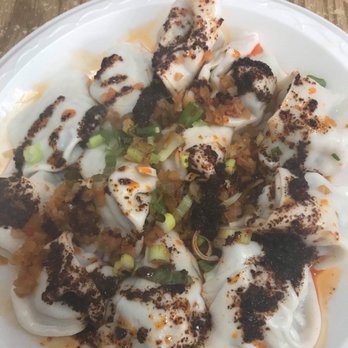White Bear - Wontons with hot chili - Chinese Near Me - Flushing, New York