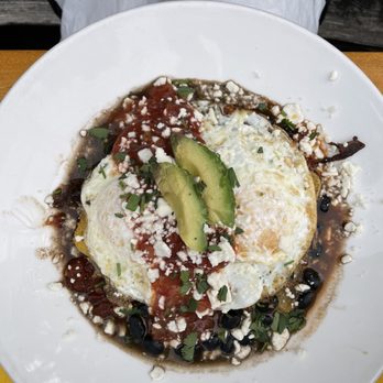 Poach 503 - Huevos Rancheros with over easy eggs - Breakfast & Brunch Near Me - Manzanita, Oregon