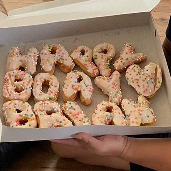 Bumblebee Donuts 2 - Vanilla with rainbow sprinkles - Donuts Near Me - Azusa, California Bumblebee Donuts 2 - Vanilla with rainbow sprinkles - Donuts Near Me - Azusa, California