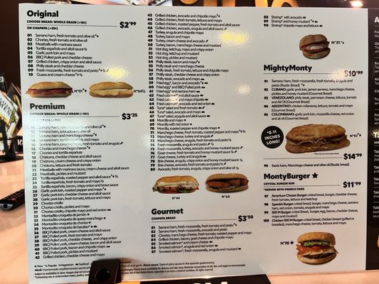 Menu photo 2 100 Montaditos Miami, FL Menu photo 2 100 Montaditos Miami, FL