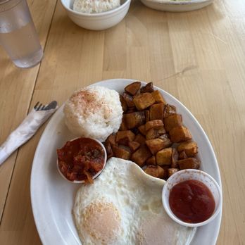 The Rookery Cafe - À la cart eggs and potatoes with a side of rice and kimchi & omelette with a side of rice - Coffee & Tea Near Me - Juneau, Alaska The Rookery Cafe - À la cart eggs and potatoes with a side of rice and kimchi & omelette with a side of rice - Coffee & Tea Near Me - Juneau, Alaska