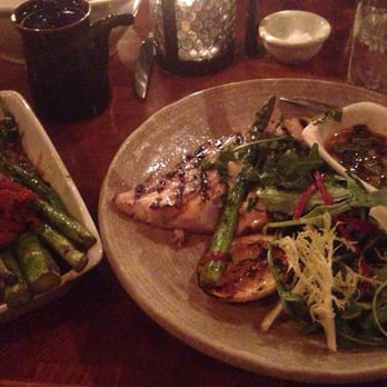 Catch NYC - Grilled Mahi Mahi with grilled asparagus and lobster mashed potatoes. - Asian Fusion Near Me - New York, New York Catch NYC - Grilled Mahi Mahi with grilled asparagus and lobster mashed potatoes. - Asian Fusion Near Me - New York, New York