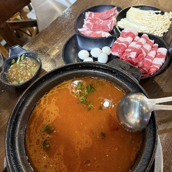 Chongqing Chicken Pot - Hotpot after finishing the main chicken dish - Hot Pot Near Me - Houston, Texas