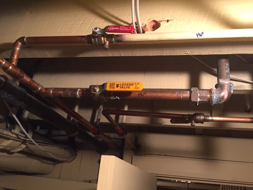 Slide of Emergency Drain and Plumbing