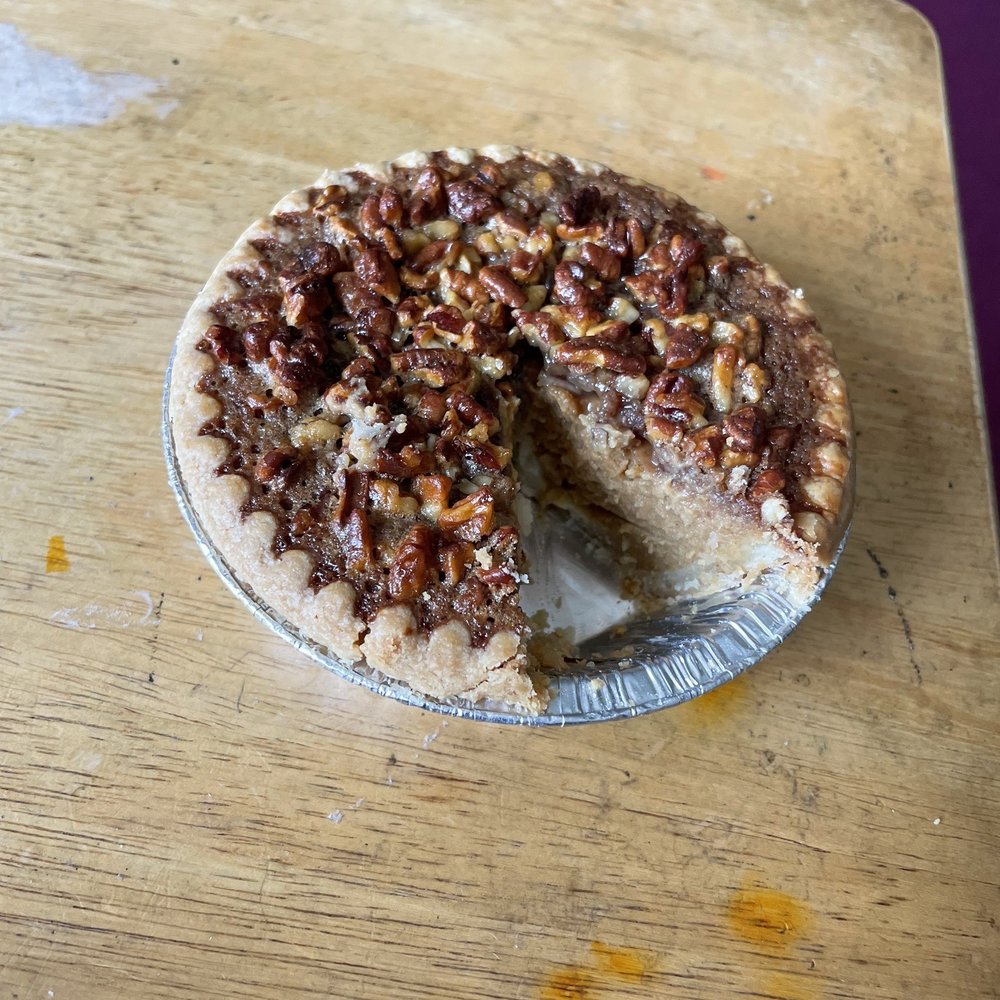 Crustees Eatery - Sliced Pecan Sweet Potato Pie - Desserts Near Me - Los Angeles, California Crustees Eatery - Sliced Pecan Sweet Potato Pie - Desserts Near Me - Los Angeles, California