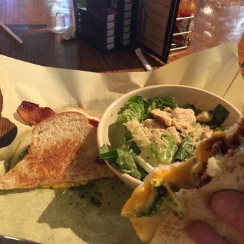 Spoons Cafe - Grown up grilled cheese with bacon and a Caesar salad. - American Near Me - McKinney, Texas Spoons Cafe - Grown up grilled cheese with bacon and a Caesar salad. - American Near Me - McKinney, Texas