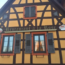 A la Rose - Typisches elsässer Restaurant. Hier war ich schon in den 80-ern zum Essen.