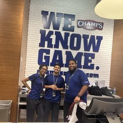 Champs Sports - The employees was very nice. I asked for a picture.