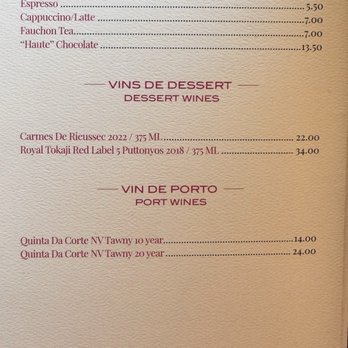 Fauchon Paris - Menu - Drinks - Desserts Near Me - New York, New York Fauchon Paris - Menu - Drinks - Desserts Near Me - New York, New York