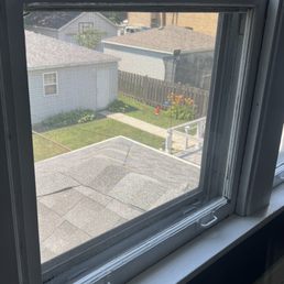 Repaired window Repaired window