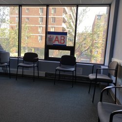 Sunrise Medical Laboratories - Socially distanced chairs to sit while waiting