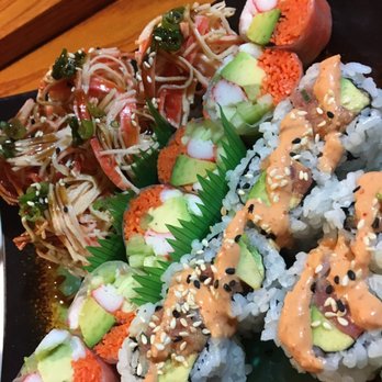 Kyoto Sushi - From left to right: mountain roll, fresh spring roll, spicy tuna roll - everything was delicious - Sushi Bars Near Me - Dumont, New Jersey Kyoto Sushi - From left to right: mountain roll, fresh spring roll, spicy tuna roll - everything was delicious - Sushi Bars Near Me - Dumont, New Jersey