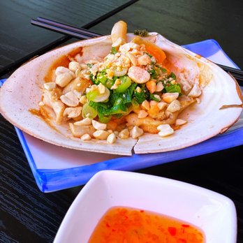 Nem Restaurant - Ốc Nhật Nướng Mỡ Hành: Grilled Giant Japanese Clam w/ scallion oil, peanuts | $14.95 - Vietnamese Near Me - San Jose, California Nem Restaurant - Ốc Nhật Nướng Mỡ Hành: Grilled Giant Japanese Clam w/ scallion oil, peanuts | $14.95 - Vietnamese Near Me - San Jose, California