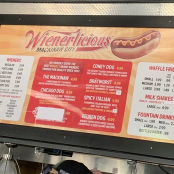 Wienerlicious - Menu - Hot Dogs Near Me - Mackinaw City, Michigan Wienerlicious - Menu - Hot Dogs Near Me - Mackinaw City, Michigan