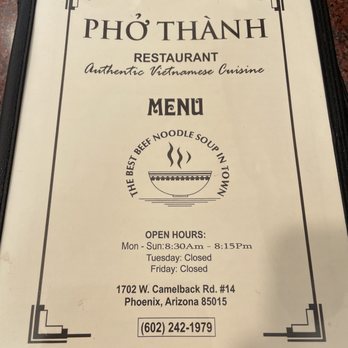 Pho Thanh - Vietnamese Near Me - Phoenix, Arizona Pho Thanh - Vietnamese Near Me - Phoenix, Arizona
