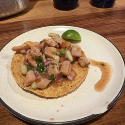 Complimentary - Ceviche Tostada Complimentary - Ceviche Tostada