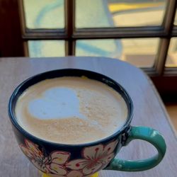 Aliotti's Victorian Corner Restaurant - Giving my heart to my latte!