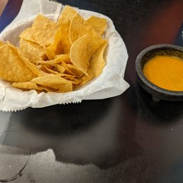 Wonderful complimentary chips and warm succulent Salsa