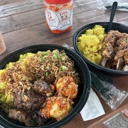 Beef Rendang, Chicken Satay