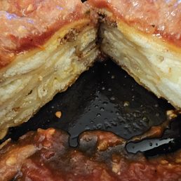 "Lasagna" - Note how dry & firm the interior is "Lasagna" - Note how dry & firm the interior is