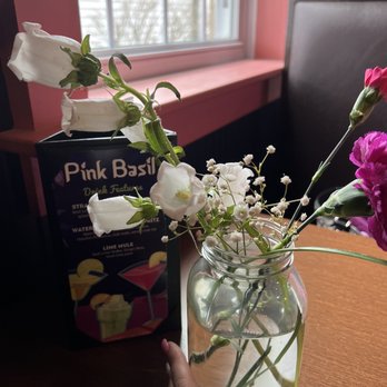 Pink Basil - Centerpiece - Asian Fusion Near Me - Mystic, Connecticut