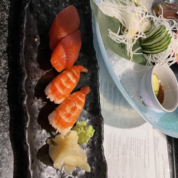 Zen Japanese Restaurant - a plate of sushi and a bowl of salad - Japanese Near Me - West Vancouver, British Columbia Zen Japanese Restaurant - a plate of sushi and a bowl of salad - Japanese Near Me - West Vancouver, British Columbia